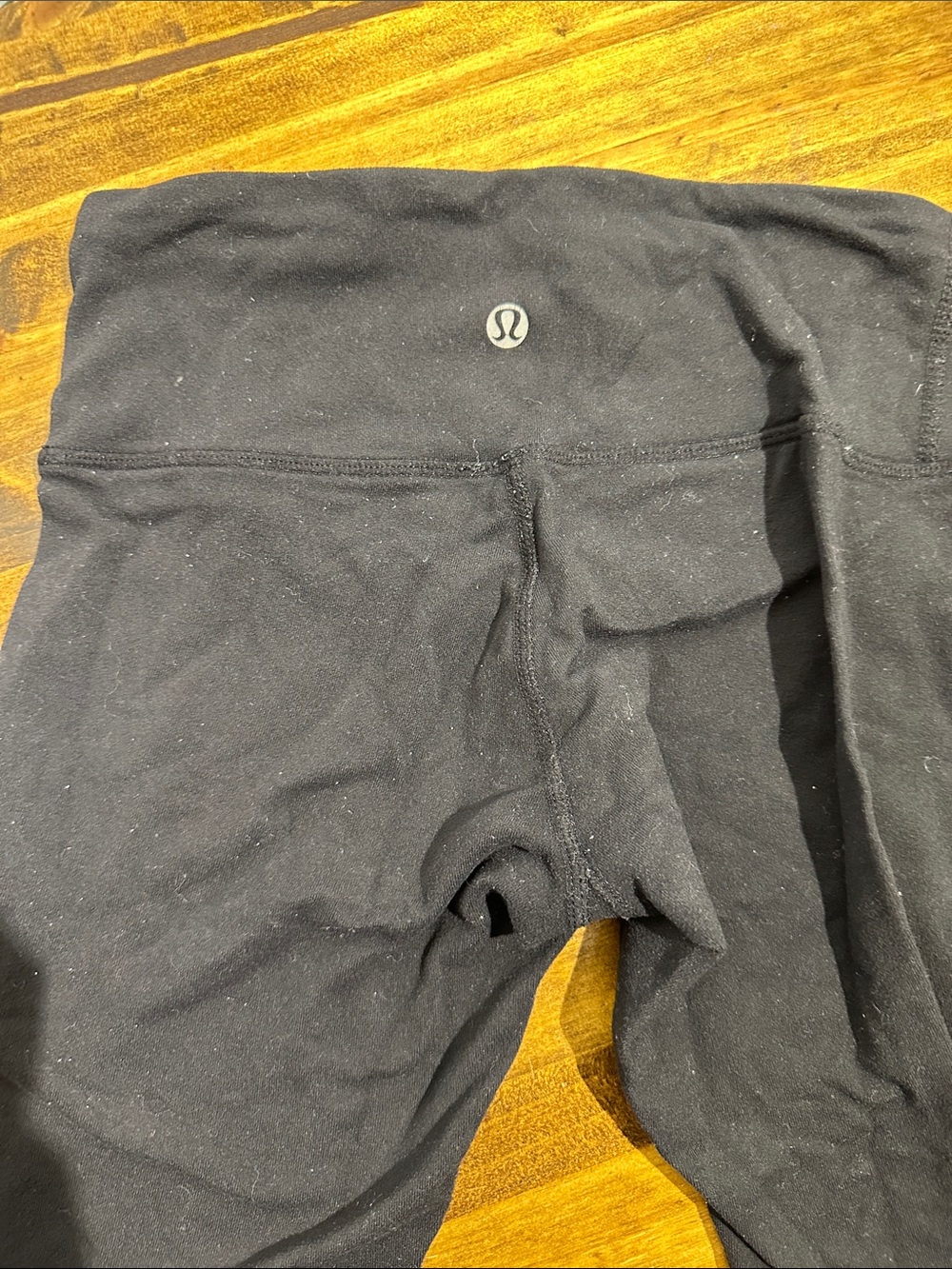 lululemon athletica Black High-Rise Leggings with Center Back Logo